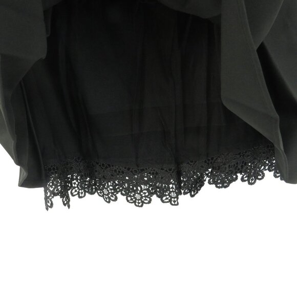 Tonchengsd Women's Black Pleated Skort With Lace Trim Medium NWT - Picture 4 of 4
